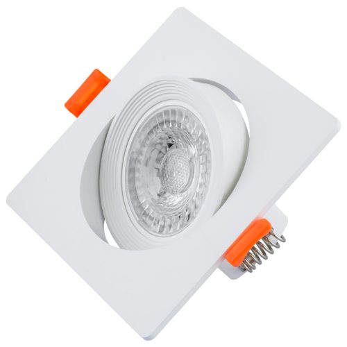 Halogén süllyeszthető mozgatható négyzet alakú lámpatest, fehér GU10 MR16 VENTUS Lumiled