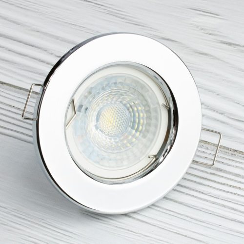 HALOGÉN lámpatest Süllyesztett Fix Kerek ARDALI krómlap MR16 GU10