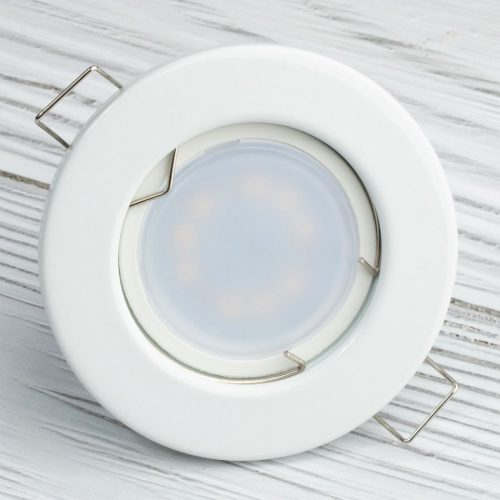 HALOGÉN lámpatest süllyesztett, rögzített kerek ARDALI fehér lap MR16 GU10