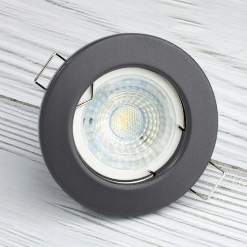 HALOGÉN süllyesztett fix kerek lámpatest ARDALI Grafitlap MR16 GU10 LUMILED