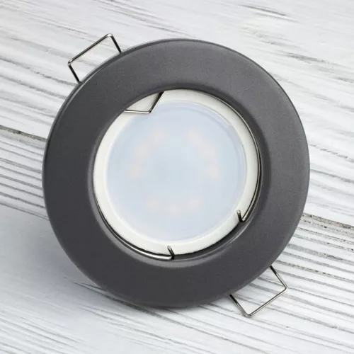 HALOGÉN süllyesztett fix kerek lámpatest ARDALI Grafitlap MR16 GU10 LUMILED