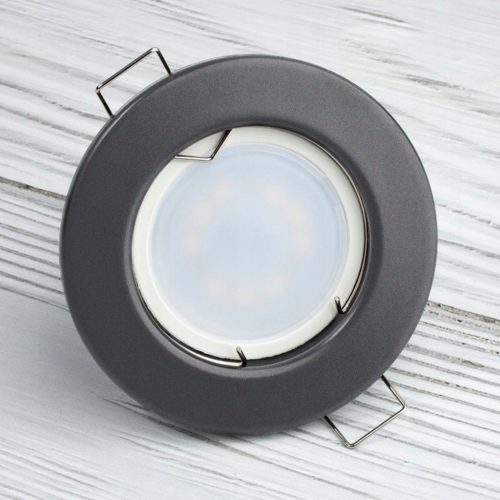 HALOGÉN süllyesztett fix kerek lámpatest ARDALI Grafitlap MR16 GU10 LUMILED