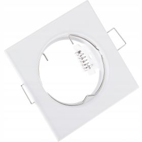   HALOGÉN lámpatest Süllyesztett, fix négyzet alakú PAVO fehér lap MR16 GU10