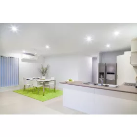   HALOGÉN lámpatest süllyesztett, fix négyzet alakú PAVO fekete lap MR16 GU10