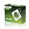 Halogén lámpatest süllyesztett, fix négyzet alakú PAVO krómlap MR16 GU10 LUMILED