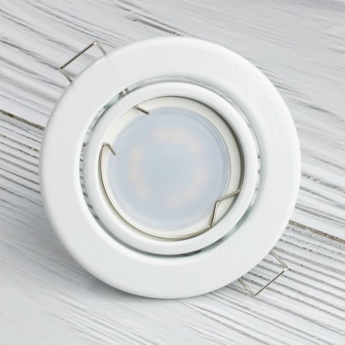 HALOGÉN fixture süllyesztett mozgatható kerek AURELI fehér lap MR16 GU10