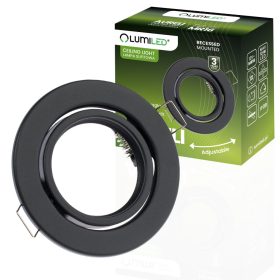   Halogén süllyesztett mozgatható kerek rögzítő AURELI grafitlap MR16 GU10 LUMILED