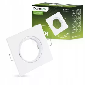   HALOGÉN süllyesztett szerelvény mozgatható négyzet alakú PICTOR fehér lap MR16 GU10