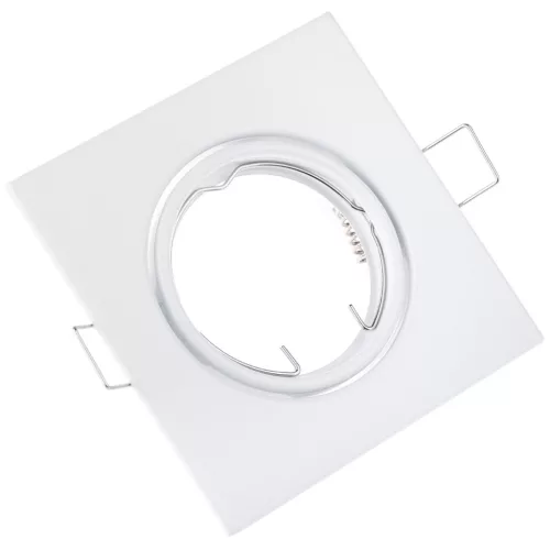 HALOGÉN süllyesztett szerelvény mozgatható négyzet alakú PICTOR fehér lap MR16 GU10