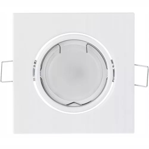 HALOGÉN süllyesztett szerelvény mozgatható négyzet alakú PICTOR fehér lap MR16 GU10