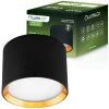 HALOGÉN Felületre szerelhető SUNLA Tube Gx53 LED Spot mennyezeti égőhenger fekete - arany LUMILED