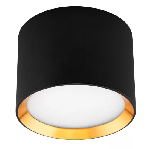 HALOGÉN Felületre szerelhető SUNLA Tube Gx53 LED Spot mennyezeti égőhenger fekete - arany LUMILED