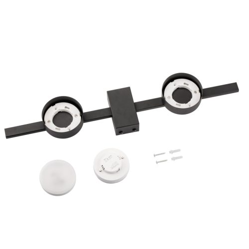 OVILO Mennyezeti Lámpa Halogén LED Lámpatest 2x GX53 Spot Fali Lámpa Reflektor Fali LUMILED