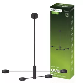 LED Mennyezeti Lámpa 4x GX53 Fali Fekete OVILO LUMILED