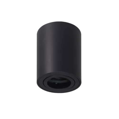 Felületre szerelhető HALOGÉN Spotcsöves mozgatható lámpatest LUNDO GU10 LUMILED kerek fekete 80mm