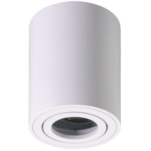 Felületre szerelhető HALOGÉN Spotcsöves mozgatható lámpatest LUNDO GU10 LUMILED kerek fehér 80mm