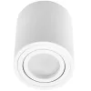 Felületre szerelhető HALOGÉN Spotcsöves mozgatható lámpatest LUNDO GU10 LUMILED kerek fehér 80mm