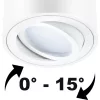 Felületre szerelhető HALOGÉN Spotcsöves mozgatható lámpatest LUNDO GU10 LUMILED kerek fehér 80mm