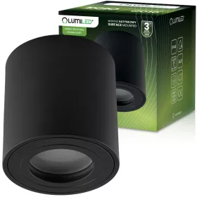   Felületre szerelhető HALOGÉN Spot Tube EGIO GU10 LUMILED kerek fekete 83mm