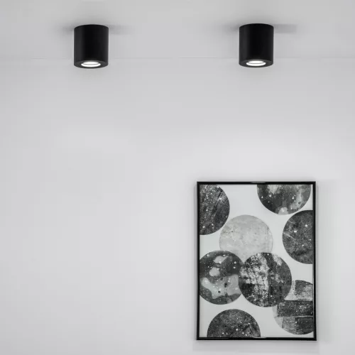 Felületre szerelhető HALOGÉN Spot Tube EGIO GU10 LUMILED kerek fekete 83mm