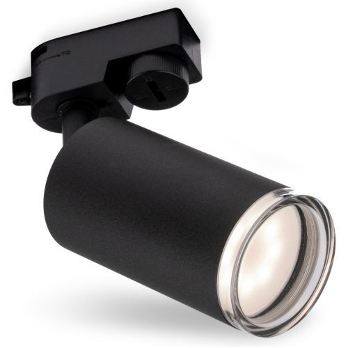Mennyezeti lámpa, sínre szerelhető, spotlámpa, GU10, LED, ADERO, fekete, LUMILED