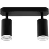 Mennyezeti lámpa LED spotlámpa 2x GU10 IP44 ADERO fekete Lumiled