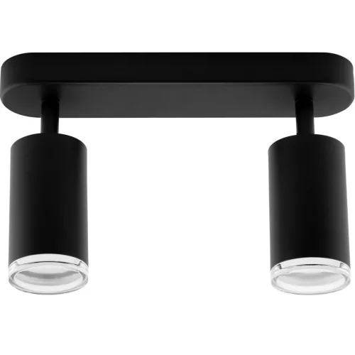 Mennyezeti lámpa LED spotlámpa 2x GU10 IP44 ADERO fekete Lumiled