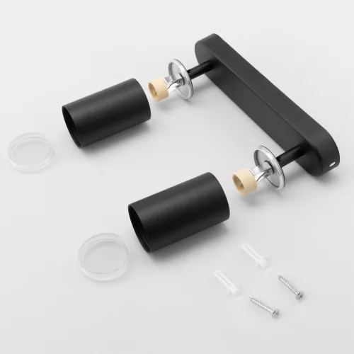 Mennyezeti lámpa LED spotlámpa 2x GU10 IP44 ADERO fekete Lumiled