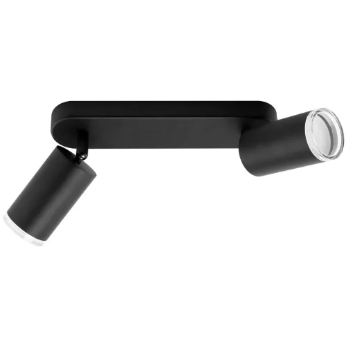 Mennyezeti lámpa LED spotlámpa 2x GU10 IP44 ADERO fekete Lumiled