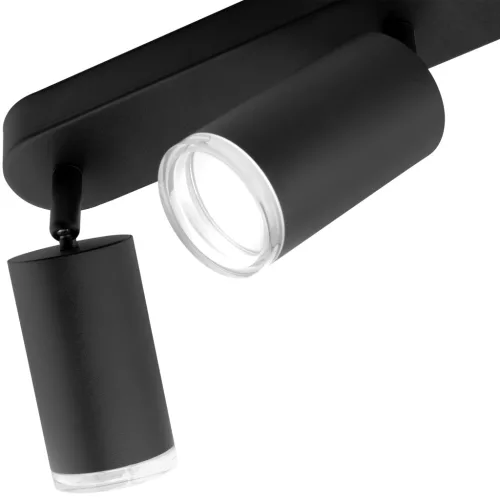 Mennyezeti lámpa LED spotlámpa 3x GU10 IP44 ADERO fekete Lumiled