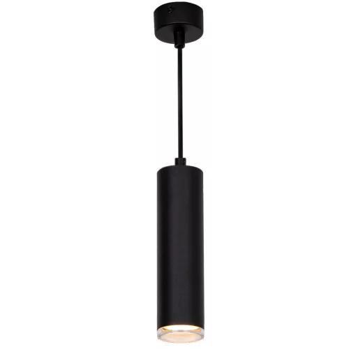 LED Mennyezeti Függesztett Lámpa GU10 Csillár Spotlámpa Csőbe Függeszthető IP44 ADERO Fekete LUMILED