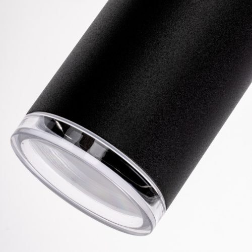 LED Mennyezeti Függesztett Lámpa GU10 Csillár Spotlámpa Csőbe Függeszthető IP44 ADERO Fekete LUMILED