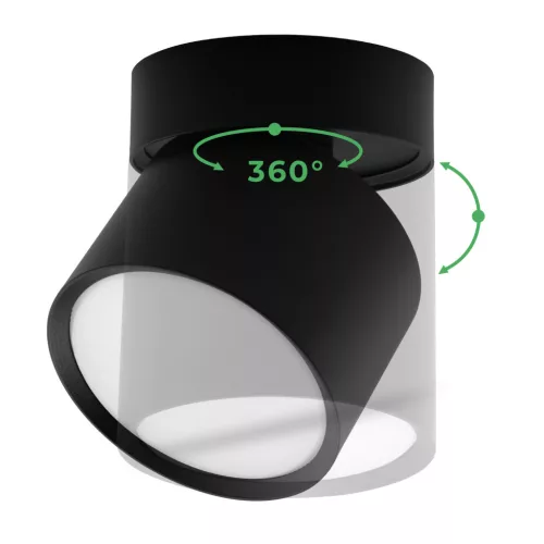 HALOGÉN Felületre szerelhető lámpatest NUBIO Tuba Gx53 LED Spot mennyezeti égőhenger LUMILED