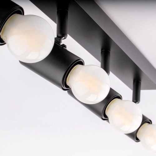 Mennyezeti lámpa SPOT TUBA Reflektor Halogén lámpatest 4x E27 GLASA LUMILED