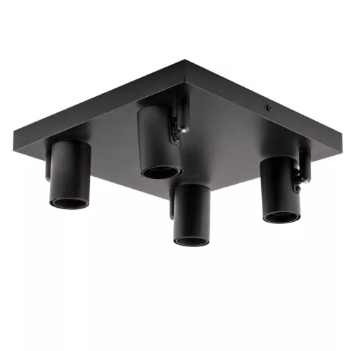 Mennyezeti lámpa, mennyezeti spotlámpa, TUBA, reflektorfény, halogén lámpatest, 4x E27, üveg, LUMILED