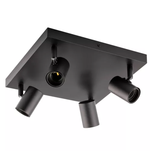 Mennyezeti lámpa, mennyezeti spotlámpa, TUBA, reflektorfény, halogén lámpatest, 4x E27, üveg, LUMILED