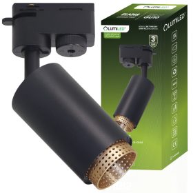   GU10 sínes spotlámpa fekete ELIGIS egyfázisú sínlámpa LUMILED