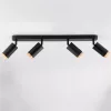 Mennyezeti Lámpa Spotlámpa 4x GU10 ELIGIS Fekete LUMILED