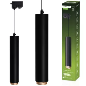   Függesztett mennyezeti lámpa 29cm Spotlámpa GU10 LED ELIGIS Fekete LUMILED
