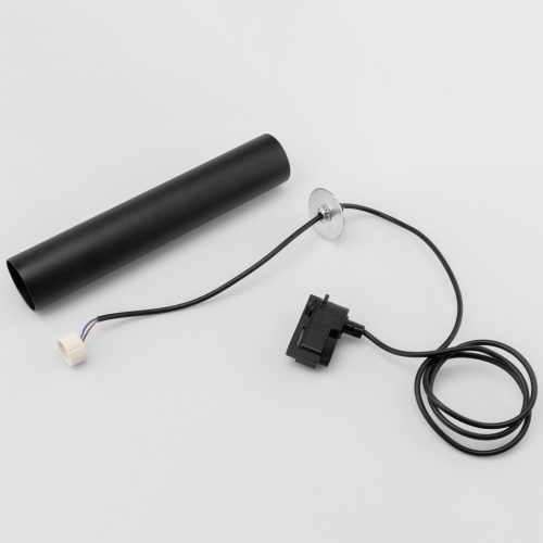 Függesztett lámpa sínhuzal függesztett 29 cm-es spotlámpa GU10 LED SOPLO fekete LUMILED