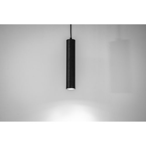 Függesztett mennyezeti lámpa 29 cm-es spotlámpa GU10 LED SOPLO fekete LUMILED