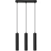 Függesztett mennyezeti lámpa 29cm-es spotlámpa 3x GU10 LED SOPLO fekete LUMILED