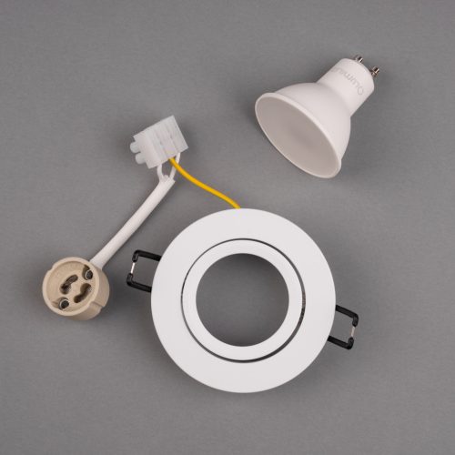 Halogén süllyesztett kerek, mozgatható lámpatest TRIX 3in1 GU10 6W 4000K FEHÉR MATT LUMILED