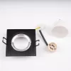 Süllyesztett, négyzet alakú halogén lámpatest, mozgatható, TRIX 3 az 1-ben GU10, 6W, 4000K, fekete, LUMILED