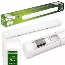   Felületre szerelhető lineáris LED mennyezeti lámpa 36W 4320lm LINUS 4000K 60cm LUMILED