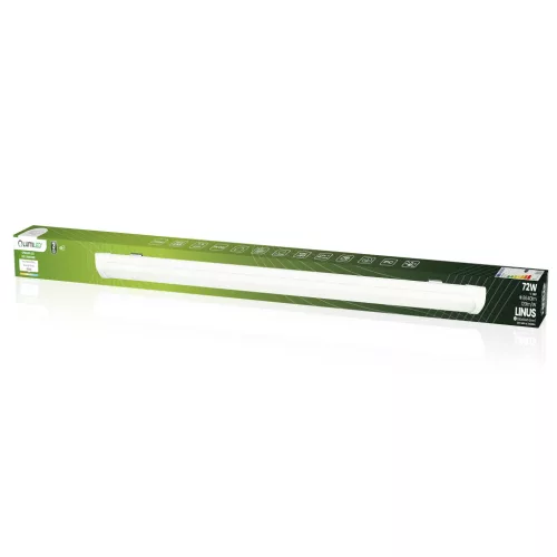 Felületre szerelhető lineáris LED mennyezeti lámpa 72W 8640lm LINUS 4000K 120cm LUMILED