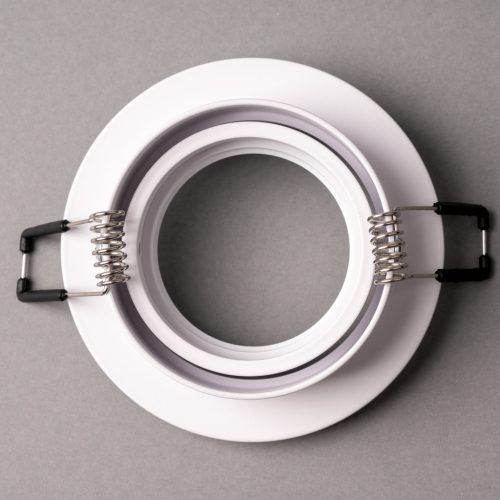 Halogén süllyesztett mennyezeti lámpa, kerek, mozgatható, GU10, MR16, fehér, TRIAM LUMILED