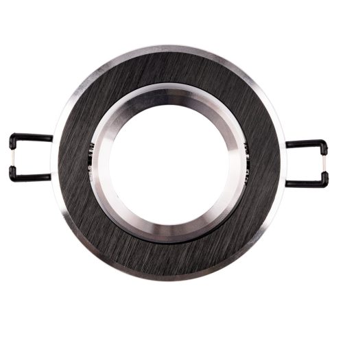 Halogén süllyesztett mennyezeti lámpa, kerek, mozgatható, GU10, MR16, fekete, TRIAM LUMILED