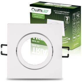   Halogén süllyesztett mennyezeti lámpa, négyzet alakú, mozgatható, GU10, MR16, fehér, TRIAM LUMILED