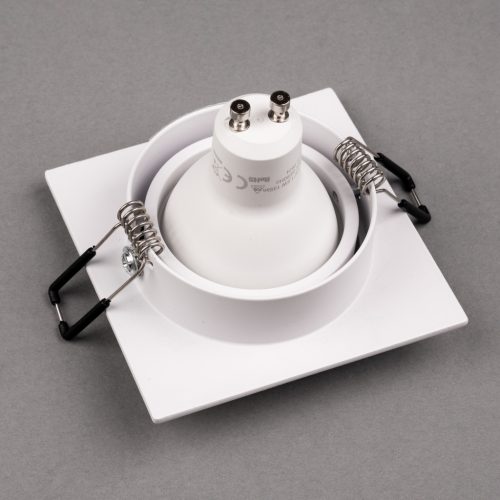 Halogén süllyesztett mennyezeti lámpa, négyzet alakú, mozgatható, GU10, MR16, fehér, TRIAM LUMILED